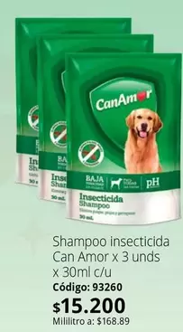 Can Amor - insecticida Shampoo