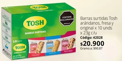 Tosh - Barras surtidas