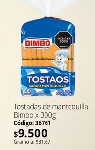 Bimbo - Tostadas de mantequilla