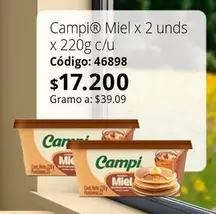Campi - Miel x 2 unds