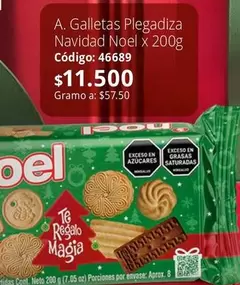 Noel - Galletas Plegadiza Navidad x 200g