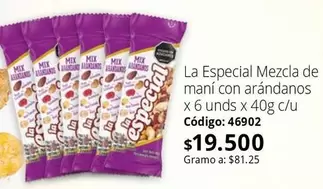 especial - La Especial Mezcla de maní con arándanos