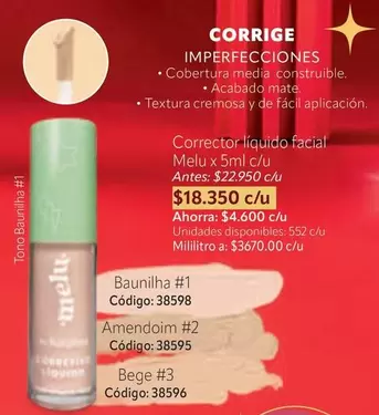 Media - Corrector liquido facial