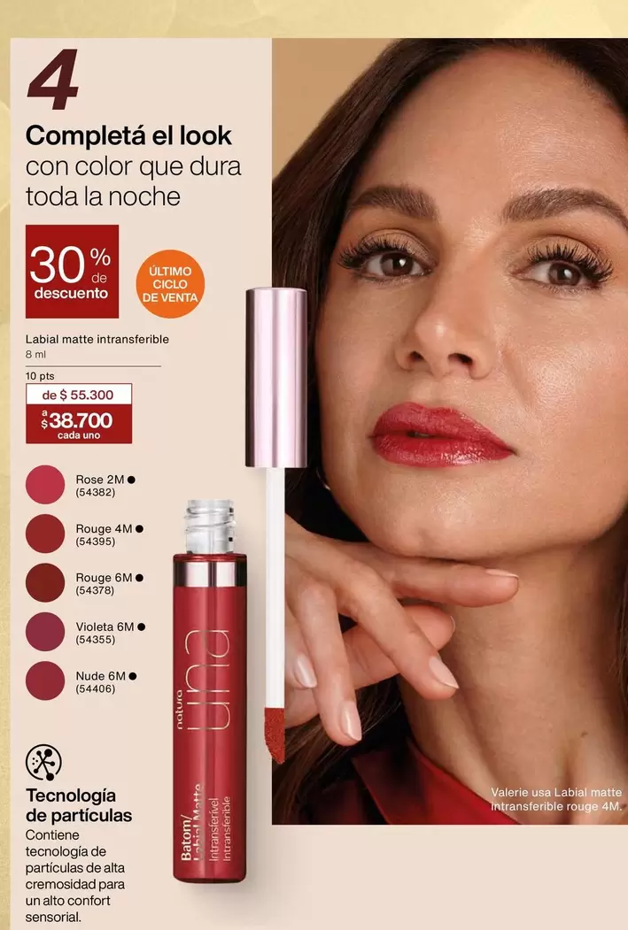 complet - Labial matte intransferible