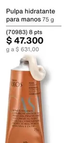 Pulpa hidratante para manos 75 g