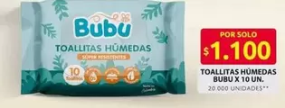 Bubu - TOALLITAS HÜMEDAS