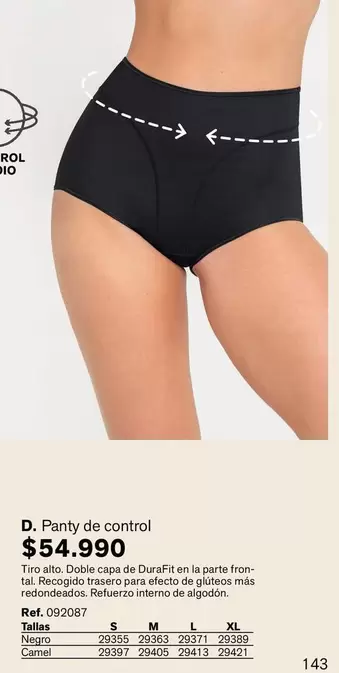 Control - Panty de control