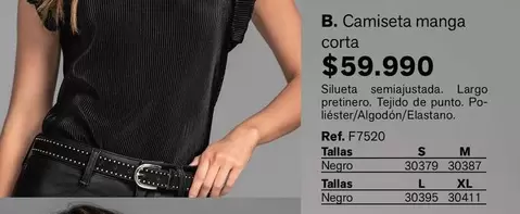 Camiseta manga corta
