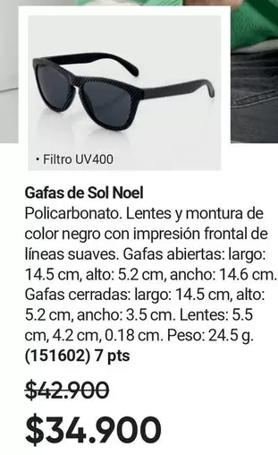 Sol - Gafas de Noel