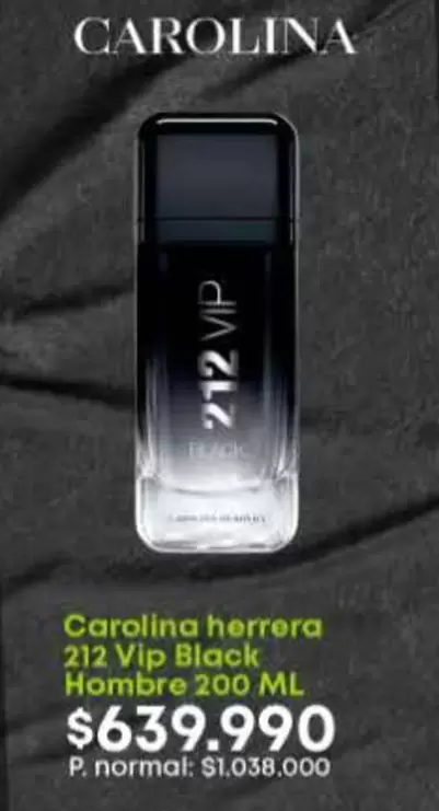 Carolina Herrera - 212 Vip Black Hombre