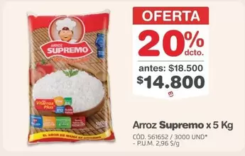 Supremo - Arroz x 5 Kg