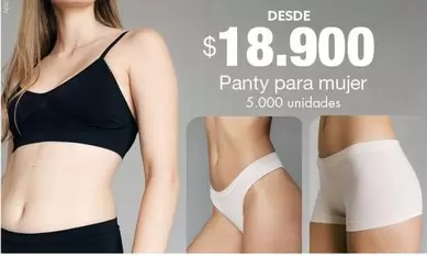 Panty para mujer