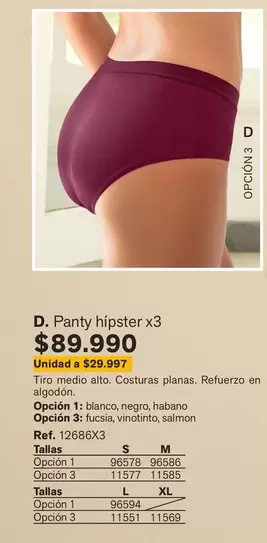 Panty hipster x3