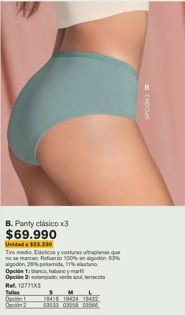 Panty clásico x3