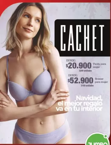 Cachet - Panty para mujer, Brasier para mujer