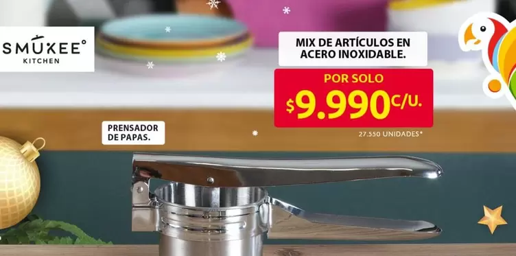 MIX DE ARTÍCULOS EN ACERO INOXIDABLE