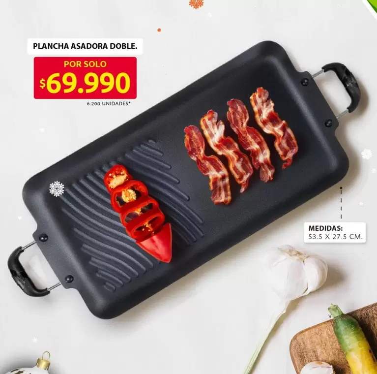 PLANCHA ASADORA DOBLE