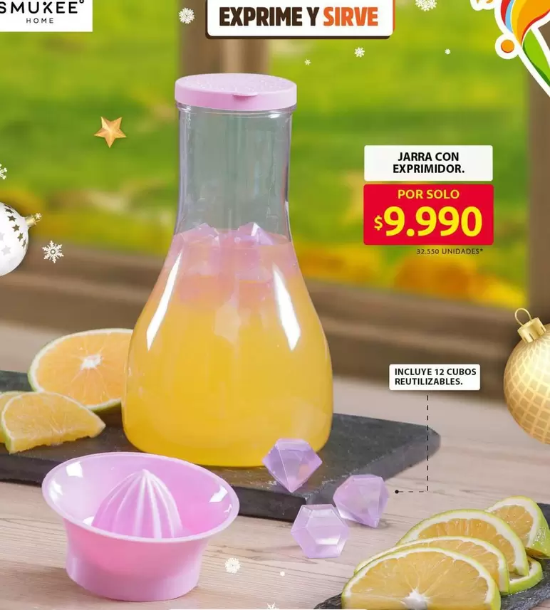 JARRA CON EXPRIMIDOR.