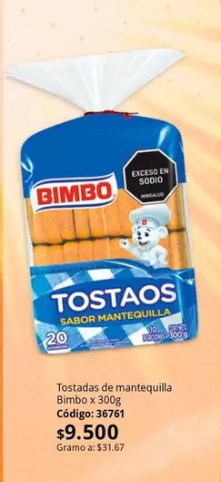 Bimbo - Tostadas de mantequilla