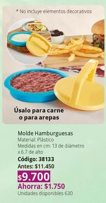 no - Molde Hamburguesas