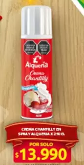 Alquería - CREMA CHANTILLY EN SPRAY