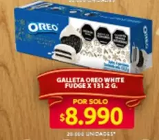 oreo - GALLETA OREO WHITE FUDGE