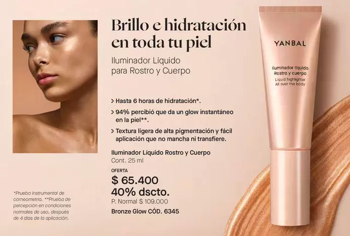 Yanbal - Iluminador Liquido para Rostro y Cuerpo