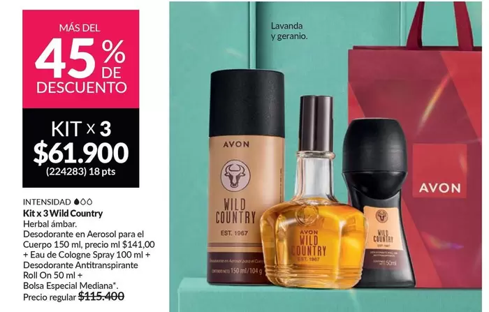 Avon - Kit x 3 Wild Country