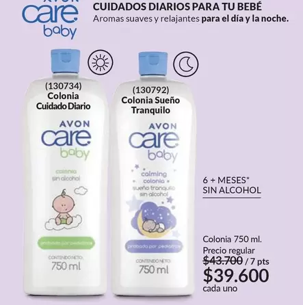 Avon - Colonia Cuidado Diario, Colonia Sueño Tranquilo