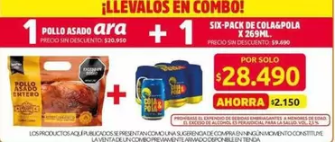 Es - POLLO ASADO + SIX-PACK DE COLA&POLA