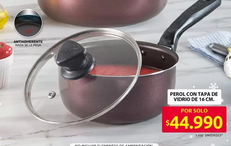 no - PEROL CON TAPA DE VIDRIO DE 16 CM.