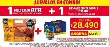 Es - POLLO ASADO + SIX-PACK DE COLA&POLA