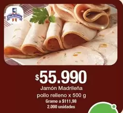 pollo relleno x 500 g