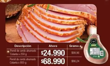 Colanta - Permil de cerdo ahumado