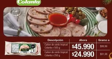 Colanta - Cañon de cendo tropical, Cañon de cerdotropical