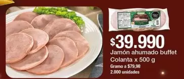 Colanta - Jamón ahumado buffet
