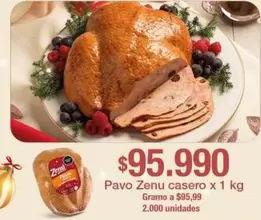 Zenú - Pavo casero x 1 kg