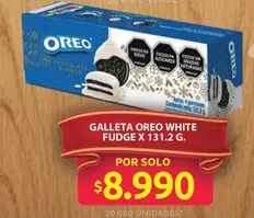 oreo - GALLETA WHITE FUDGE