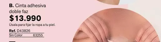 Piel - Cinta adhesiva doble faz