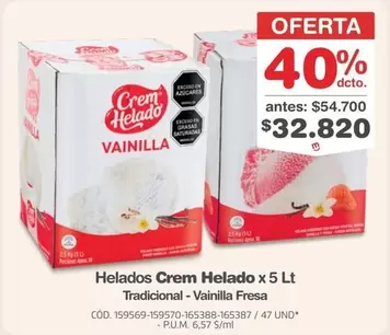 Crem Helado -  x 5 Lt