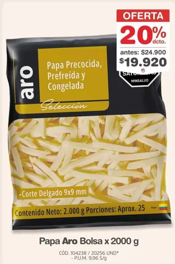 Aro - Papa Bolsa x 2000 g