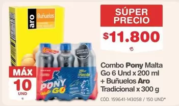 Pony Malta - Combo  Go + Buñuelos