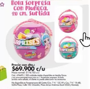 Muñeca - Bola Sorpresa con