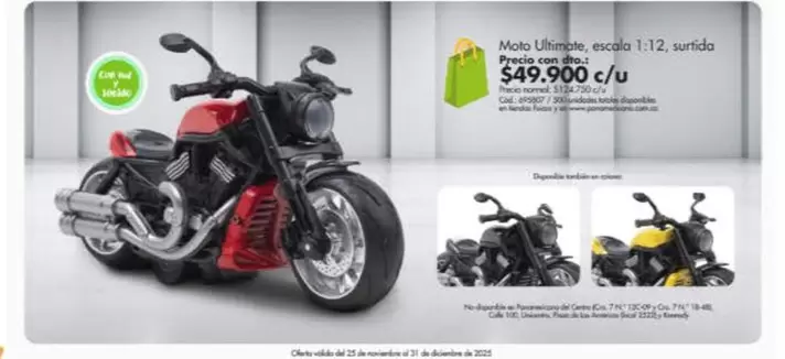 Moto Ultimate, escala 1:12, surtida