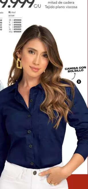 XS - CAMISA CON BOLSILLO