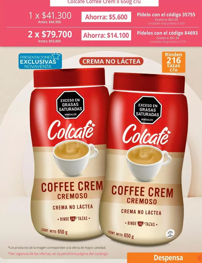 Colcafe - COFFEE CREM