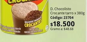 Chocolisto -  Crocante tarro x 380g