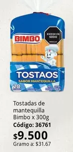 Bimbo - Tostadas de mantequilla