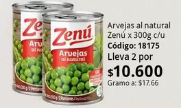 Zenú - Arvejas al natural