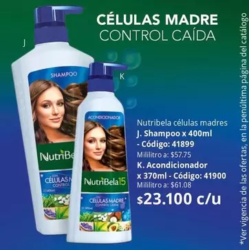 NutriBela - Shampoo x 400ml, Acondicionador x 370ml
